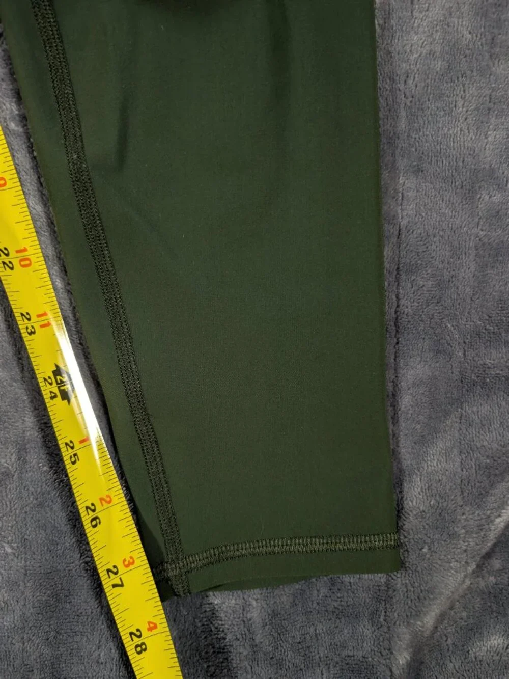 Alo Yoga High Waist Ripped Warrior Legging Hunter Green Pants Size M, 1268